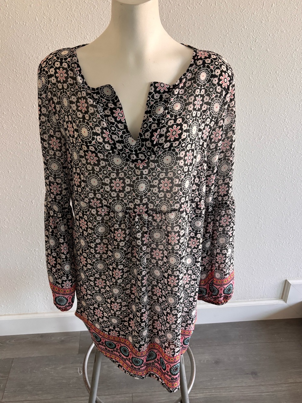 Miin Boho Floral Dress